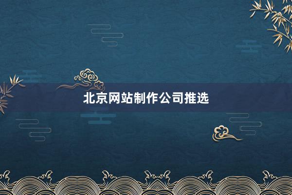 北京网站制作公司推选