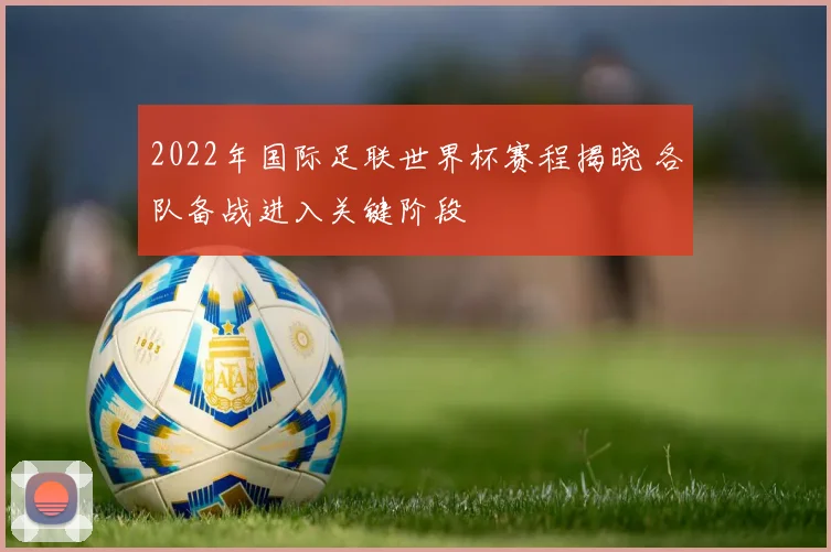2022年国际足联世界杯赛程揭晓 各队备战进入关键阶段